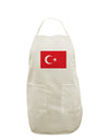 Turkey Flag White Plus Size Apron by TooLoud-Bib Apron-TooLoud-White-OSFM-PlusSize-Davson Sales