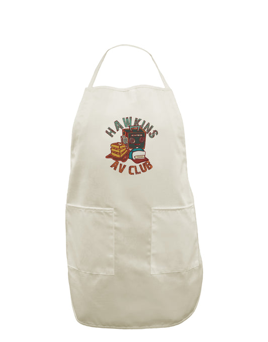 TooLoud Hawkins AV Club White Plus Size Apron-Bib Apron-TooLoud-Davson Sales
