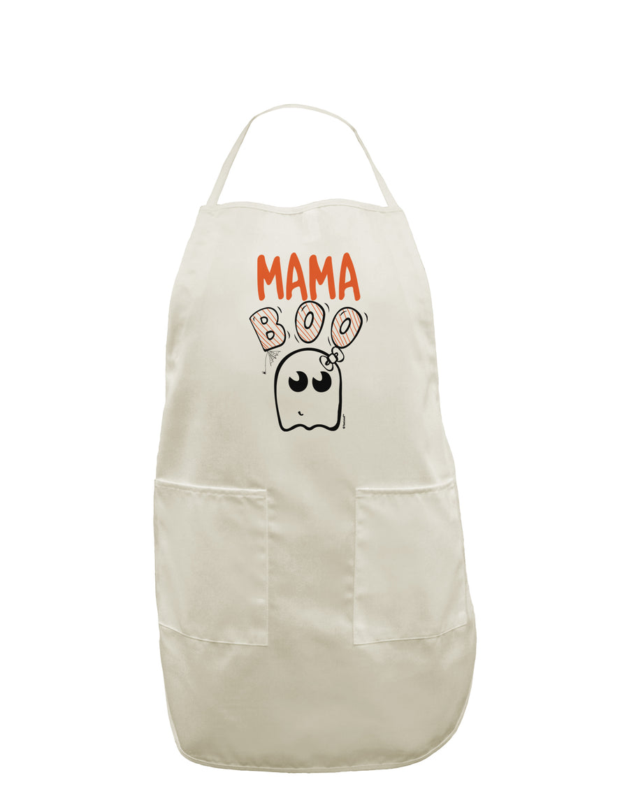 TooLoud Mama Boo Ghostie White Plus Size Apron-Bib Apron-TooLoud-Davson Sales