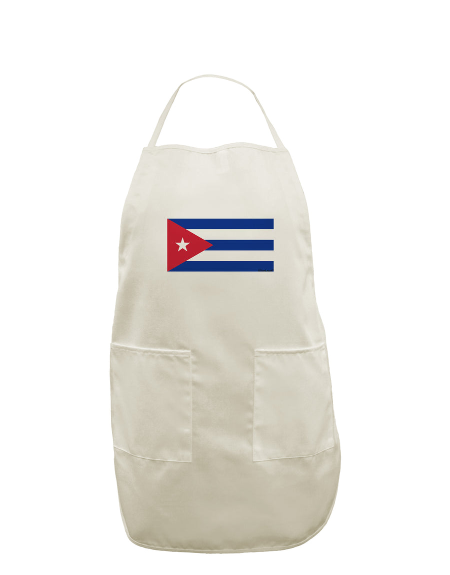 Cuba Flag Cubana White Plus Size Apron by TooLoud-Bib Apron-TooLoud-White-OSFM-PlusSize-Davson Sales