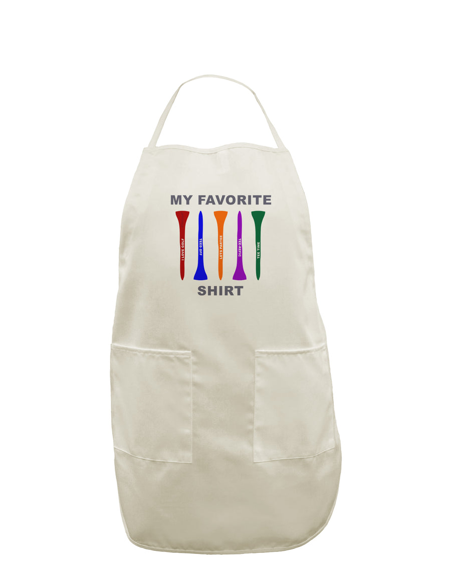 My Favorite Tee Shirt White Plus Size Apron by TooLoud-Bib Apron-TooLoud-White-OSFM-PlusSize-Davson Sales