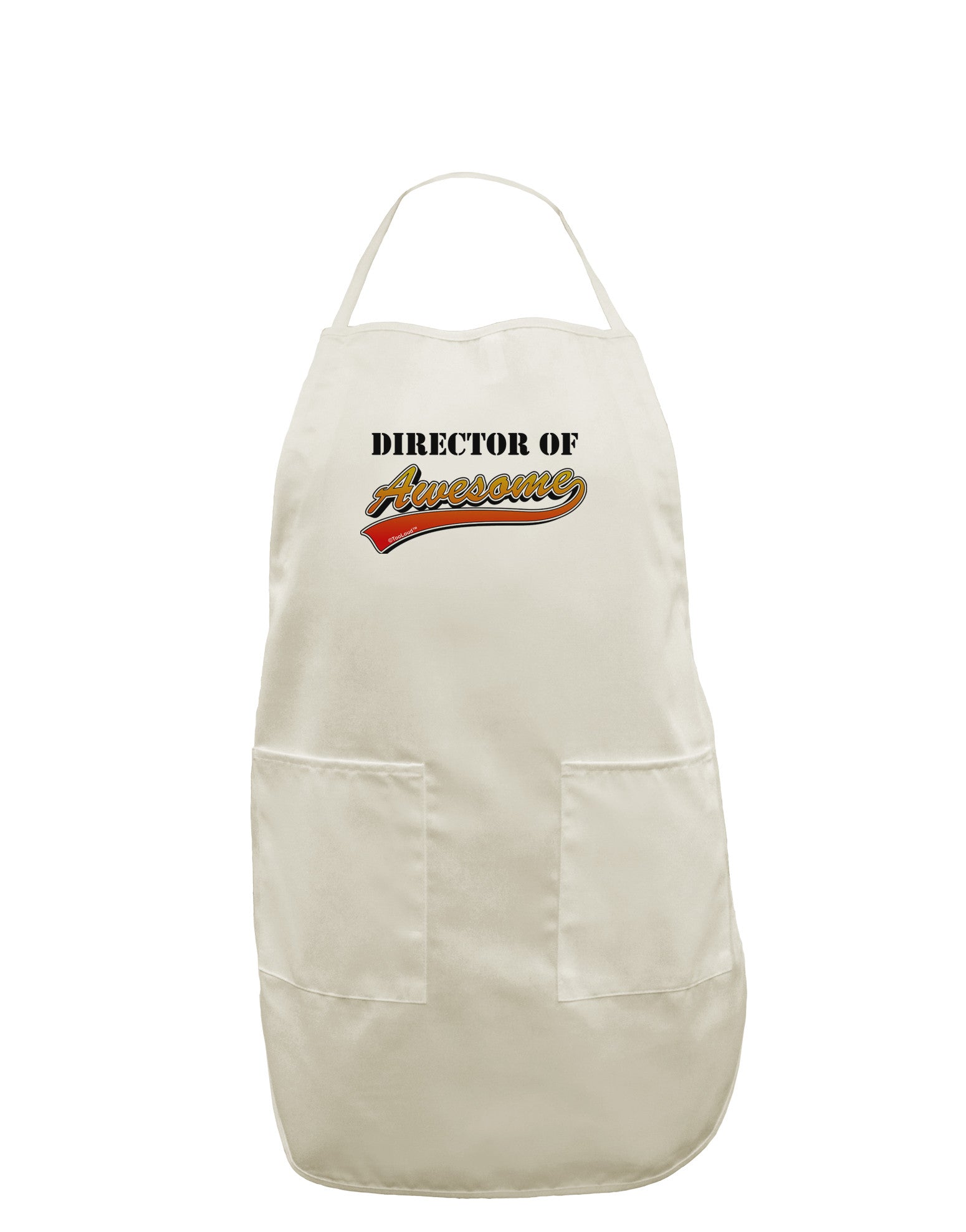 Director Of Awesome White Plus Size Apron-Bib Apron-TooLoud-White-OSFM-PlusSize-Davson Sales