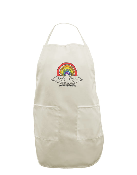 TooLoud RAINBROS White Plus Size Apron-Bib Apron-TooLoud-Davson Sales