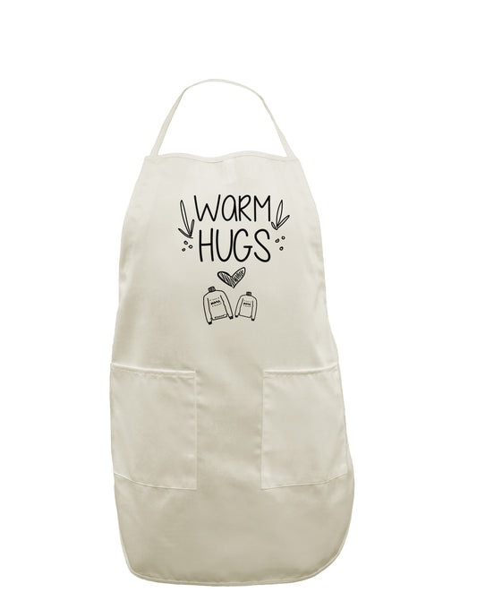 TooLoud Warm Hugs White Plus Size Apron-Bib Apron-TooLoud-Davson Sales
