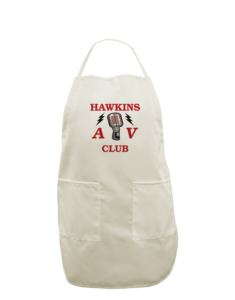 Hawkins AV Club White Plus Size Apron by TooLoud-Bib Apron-TooLoud-White-OSFM-PlusSize-Davson Sales