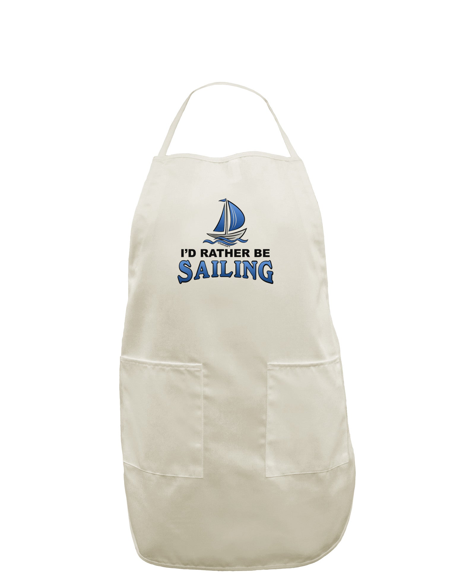 I'd Rather Be Sailing White Plus Size Apron-Bib Apron-TooLoud-White-OSFM-PlusSize-Davson Sales