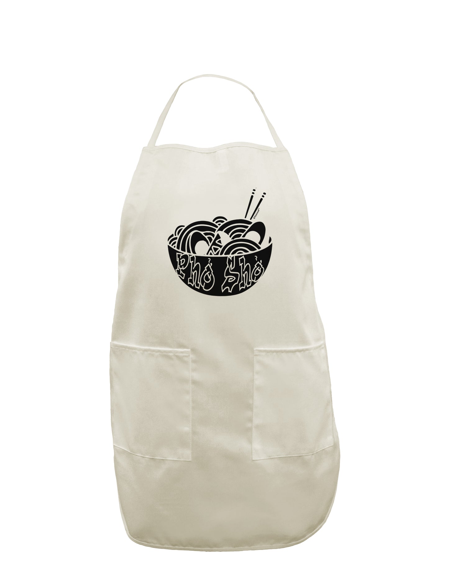 TooLoud Pho Sho White Plus Size Apron-Bib Apron-TooLoud-Davson Sales