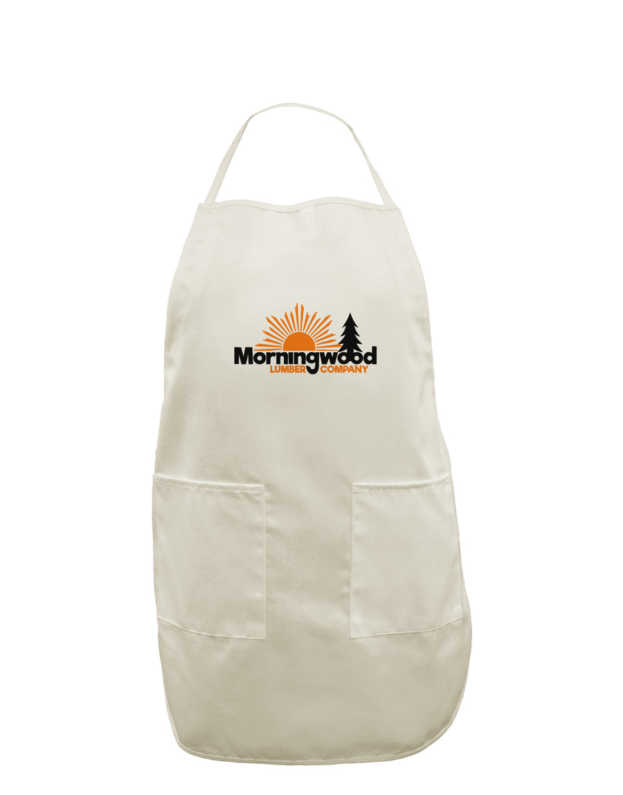 Morningwood Company Funny White Plus Size Apron by TooLoud-Bib Apron-TooLoud-White-OSFM-PlusSize-Davson Sales