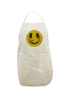 EDM Smiley Face White Plus Size Apron by TooLoud-Bib Apron-TooLoud-White-OSFM-PlusSize-Davson Sales