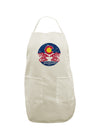 TooLoud Grunge Colorado Emblem Flag White Plus Size Apron-Bib Apron-TooLoud-Davson Sales