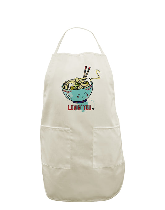 TooLoud Matching Lovin You Blue Pho Bowl White Plus Size Apron-Bib Apron-TooLoud-Davson Sales