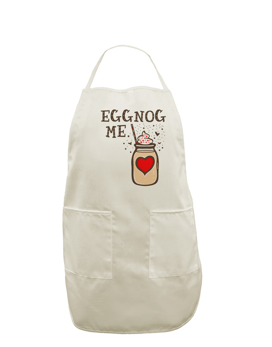 TooLoud Eggnog Me White Plus Size Apron-Bib Apron-TooLoud-Davson Sales