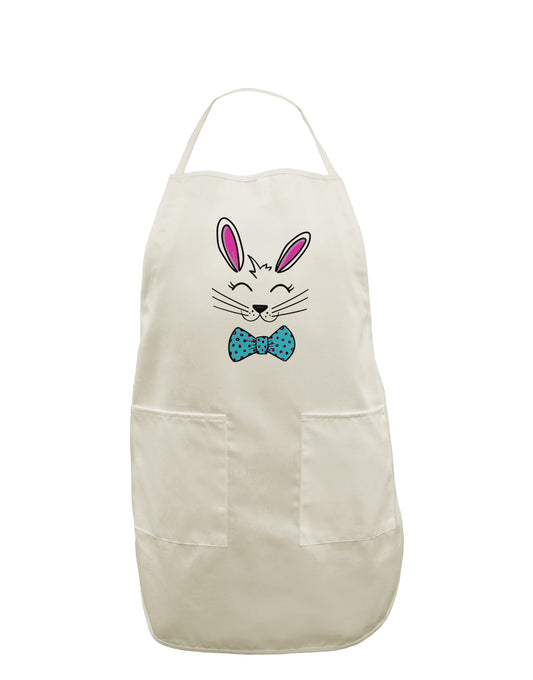 TooLoud Happy Easter Bunny Face White Plus Size Apron-Bib Apron-TooLoud-Davson Sales