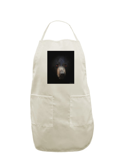 Scary Black Bear White Plus Size Apron-Bib Apron-TooLoud-White-OSFM-PlusSize-Davson Sales