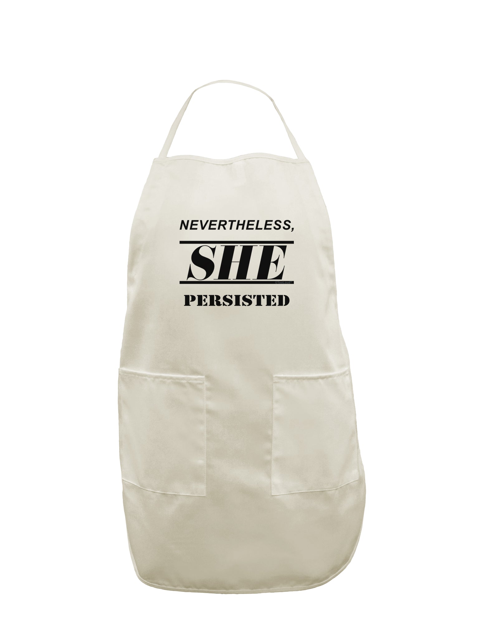 Nevertheless She Persisted Women's Rights White Plus Size Apron by TooLoud-Bib Apron-TooLoud-White-OSFM-PlusSize-Davson Sales