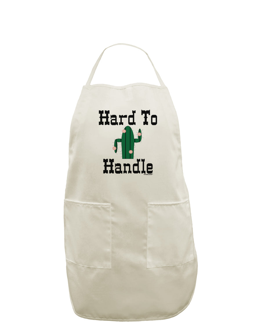 Hard To Handle Cactus White Plus Size Apron by TooLoud-Bib Apron-TooLoud-White-OSFM-PlusSize-Davson Sales