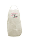 Where There Is Love Gandhi White Plus Size Apron-Bib Apron-TooLoud-White-OSFM-PlusSize-Davson Sales