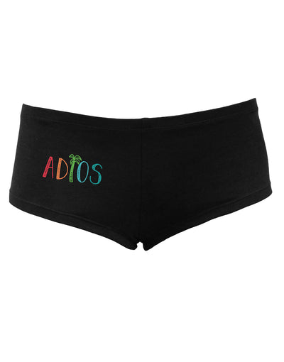 TooLoud Adios Womens Boyshorts-Boyshorts-TooLoud-Black-Small-Davson Sales