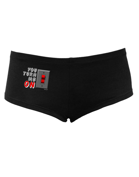 You Turn Me On Switch Women's Dark Boyshorts-Boyshorts-TooLoud-Black-Small-Davson Sales