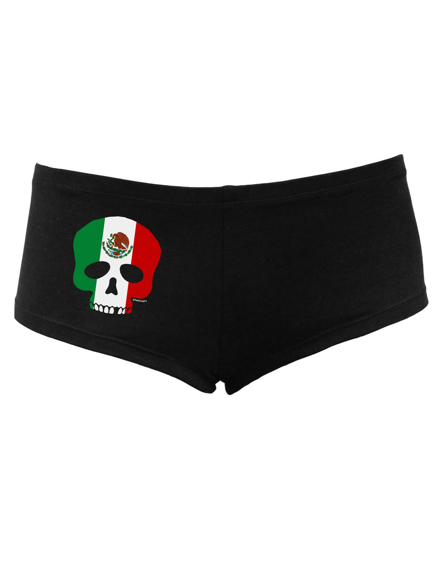 Skull Flag Mexico Women's Dark Boyshorts-Boyshorts-TooLoud-Black-Small-Davson Sales