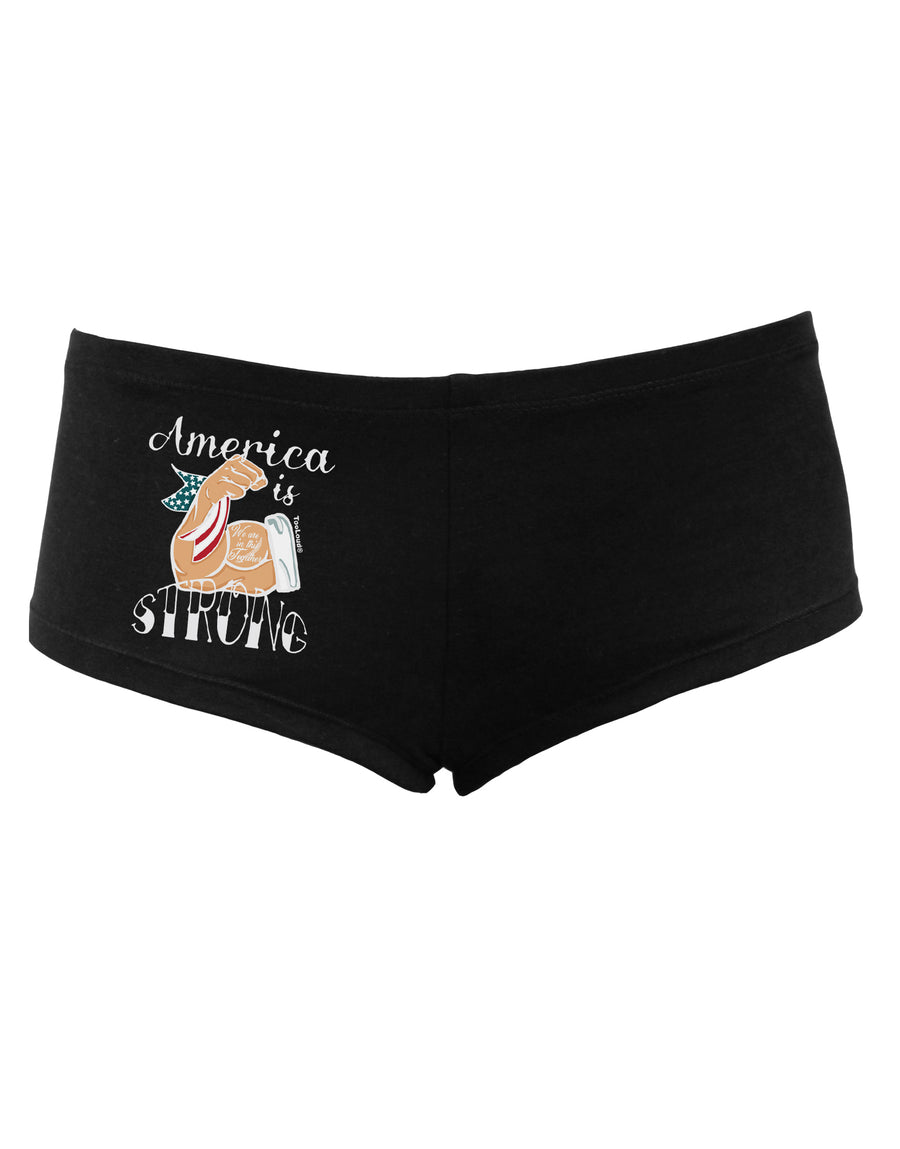 TooLoud America is Strong We will Overcome This Womens Boyshorts-Boyshorts-TooLoud-White-Small-Davson Sales