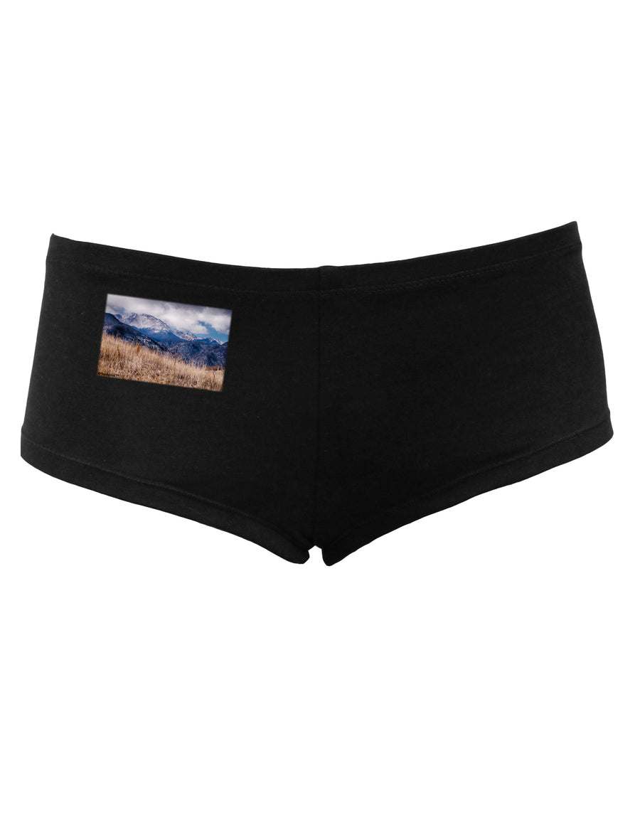 Pikes Peak CO Mountains Women's Dark Boyshorts by TooLoud-Boyshorts-TooLoud-Black-Small-Davson Sales