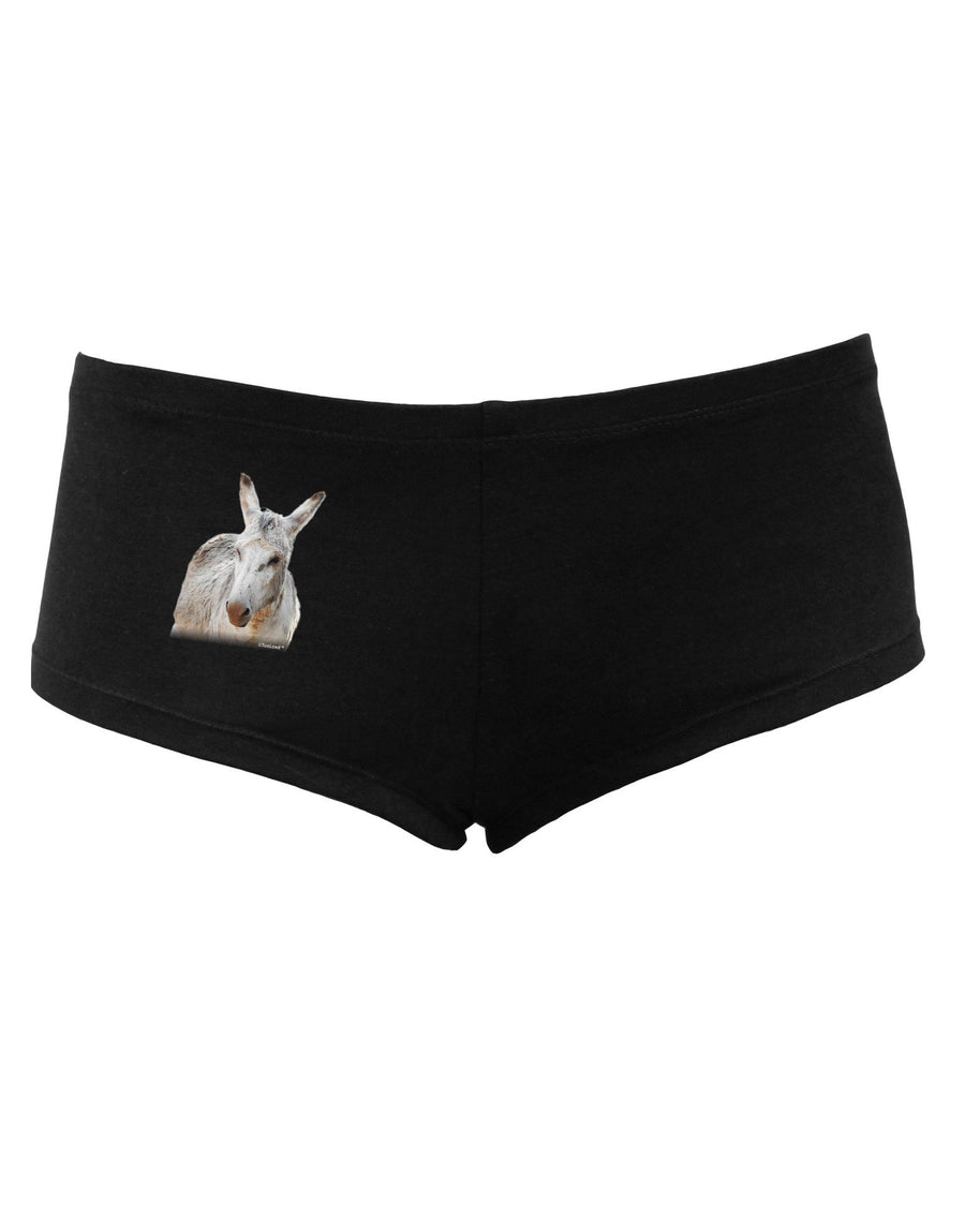 Burro Cutout Women's Dark Boyshorts-Boyshorts-TooLoud-Black-XL-Davson Sales