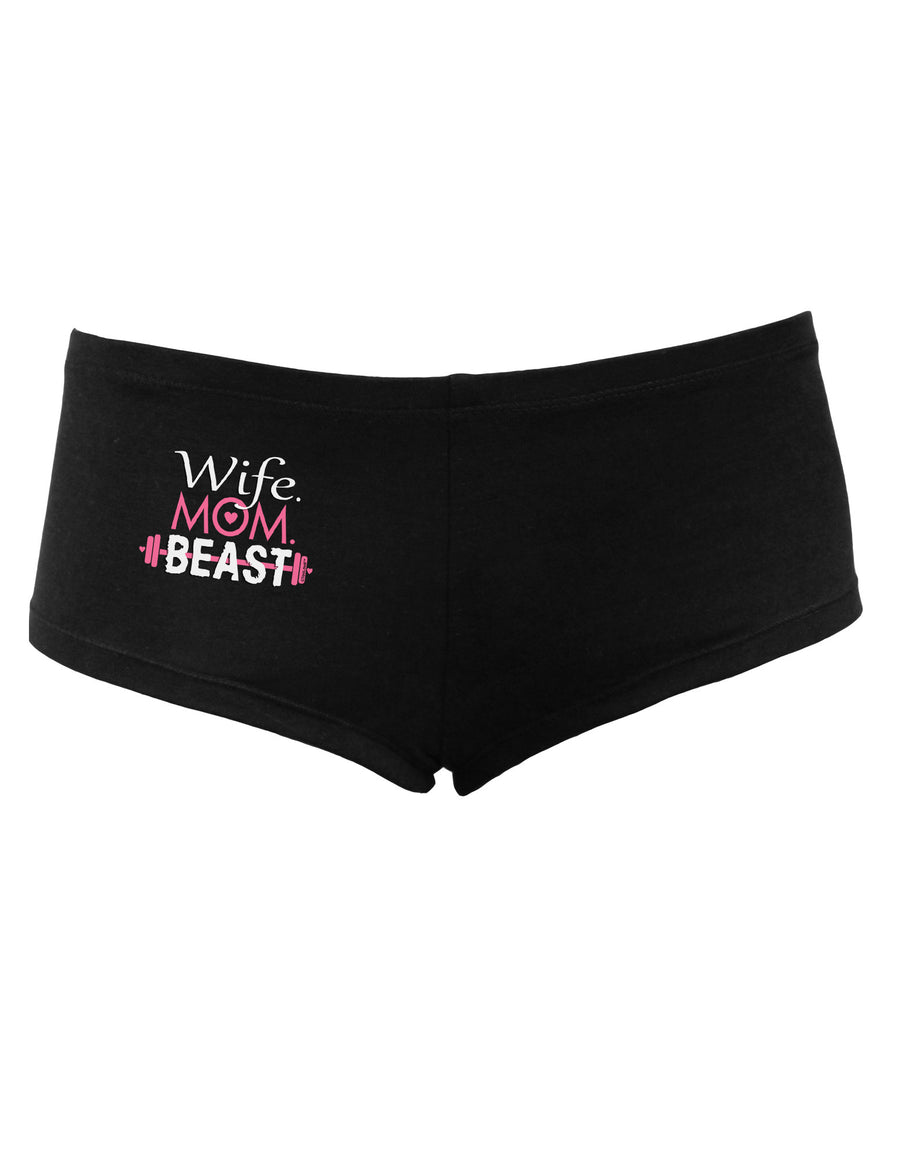 TooLoud Wife Mom Beast Women's Dark Boyshorts-Boyshorts-TooLoud-Black-Small-Davson Sales