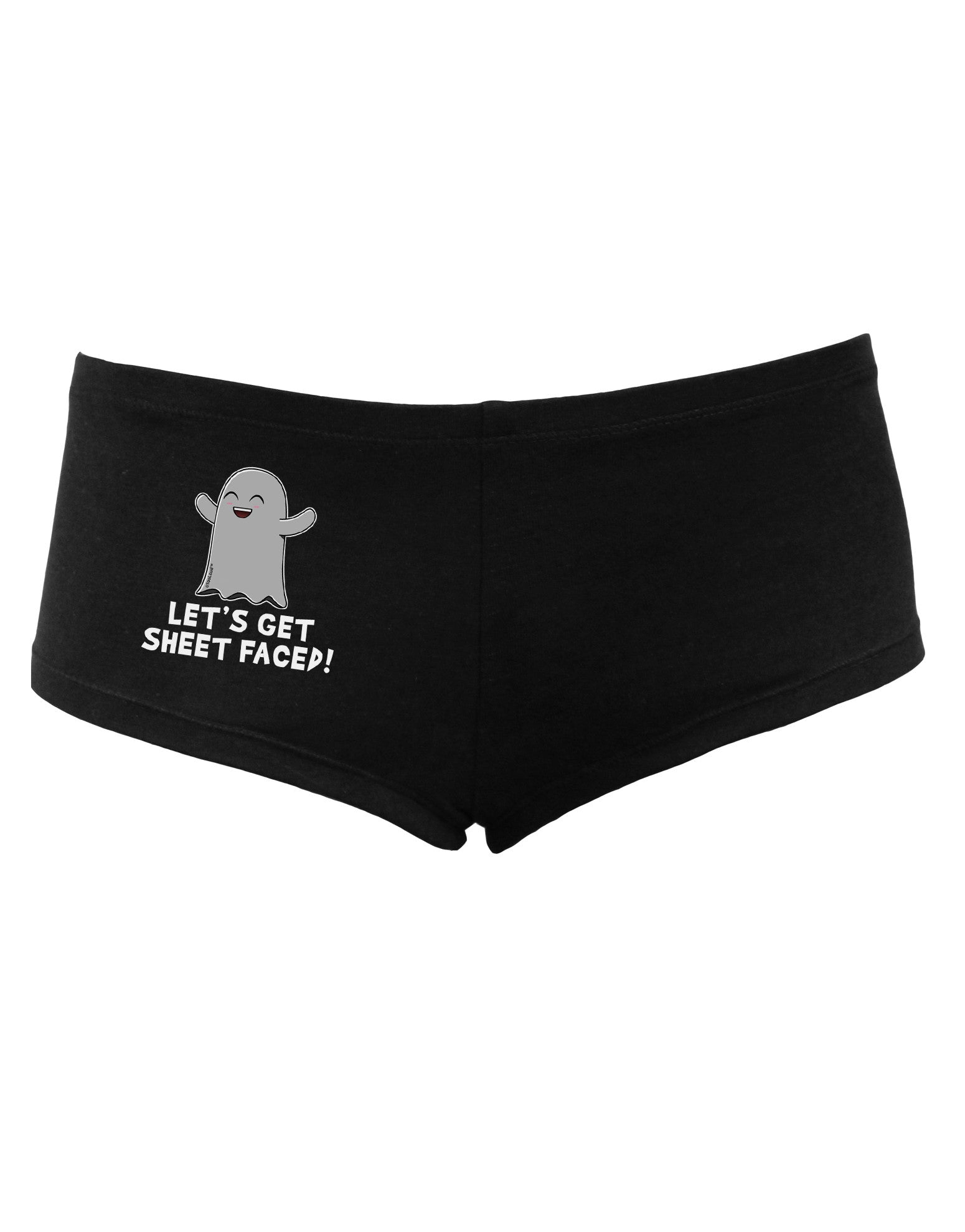 Let's Get Sheet Faced Women's Dark Boyshorts by TooLoud-Boyshorts-TooLoud-Black-Small-Davson Sales