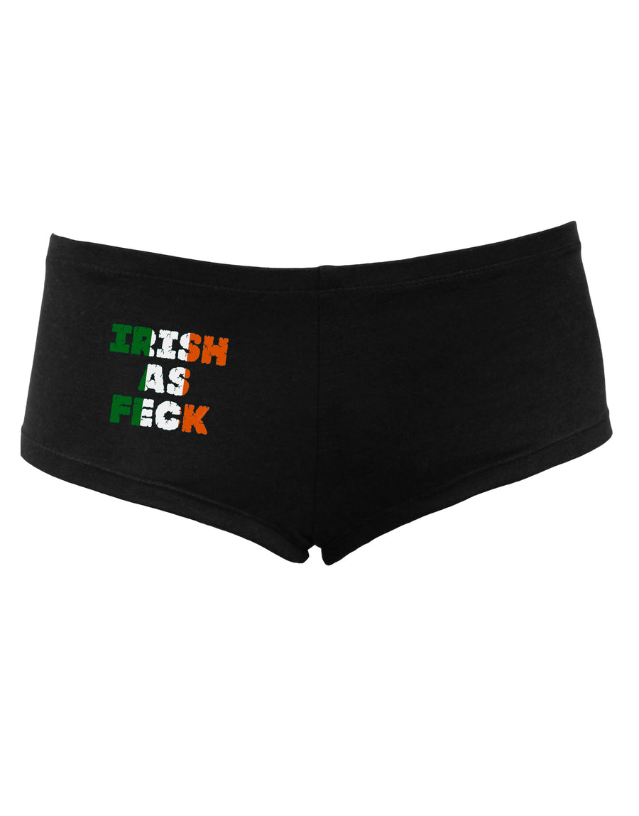 Irish As Feck Funny Women's Dark Boyshorts by TooLoud-Boyshorts-TooLoud-Black-Small-Davson Sales