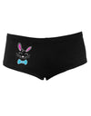 TooLoud Happy Easter Bunny Face Womens Boyshorts-Boyshorts-TooLoud-Black-Small-Davson Sales