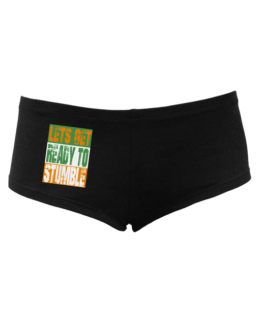 Lets Get Ready To Stumble Women's Dark Boyshorts by TooLoud-Boyshorts-TooLoud-Black-Small-Davson Sales