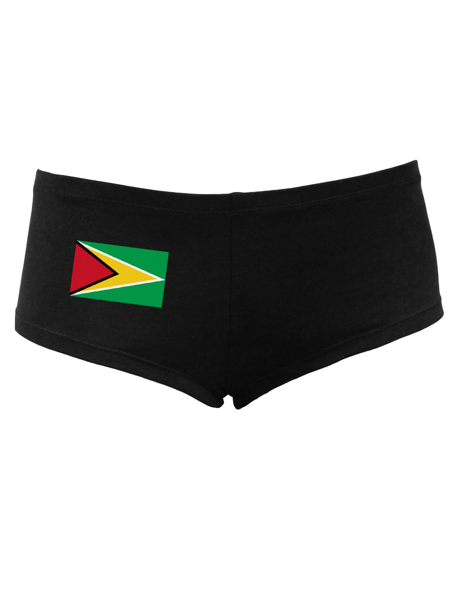 TooLoud Guyana Flag Womens Dark Boyshorts-Boyshorts-TooLoud-Black-Small-Davson Sales
