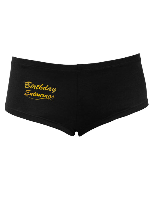 Birthday Entourage Text Women's Dark Boyshorts by TooLoud-Boyshorts-TooLoud-Black-Small-Davson Sales