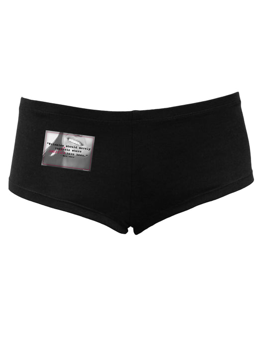 TooLoud Where Smiles Mark Twain Women's Dark Boyshorts-Boyshorts-TooLoud-Black-Small-Davson Sales
