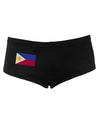 TooLoud Distressed Philippines Flag Women's Dark Boyshorts-Boyshorts-TooLoud-Black-Small-Davson Sales
