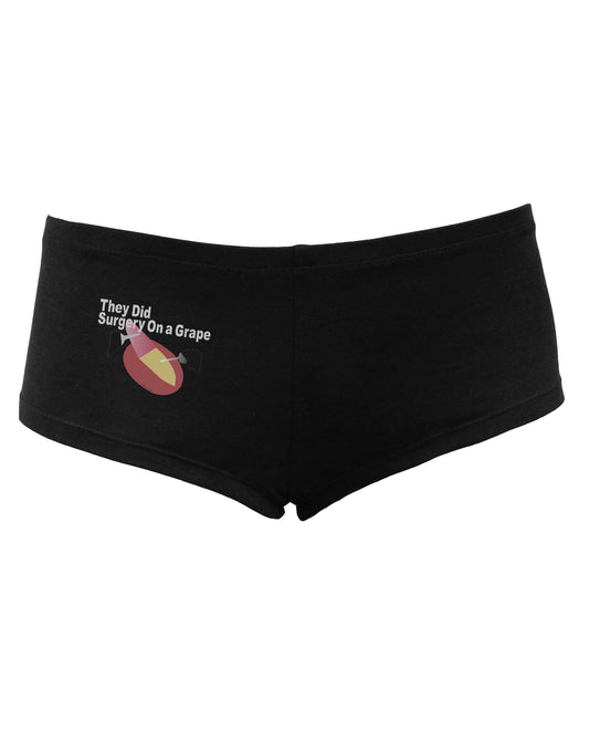 They Did Surgery On a Grape Women's Dark Boyshorts by TooLoud-Clothing-TooLoud-Black-Small-Davson Sales