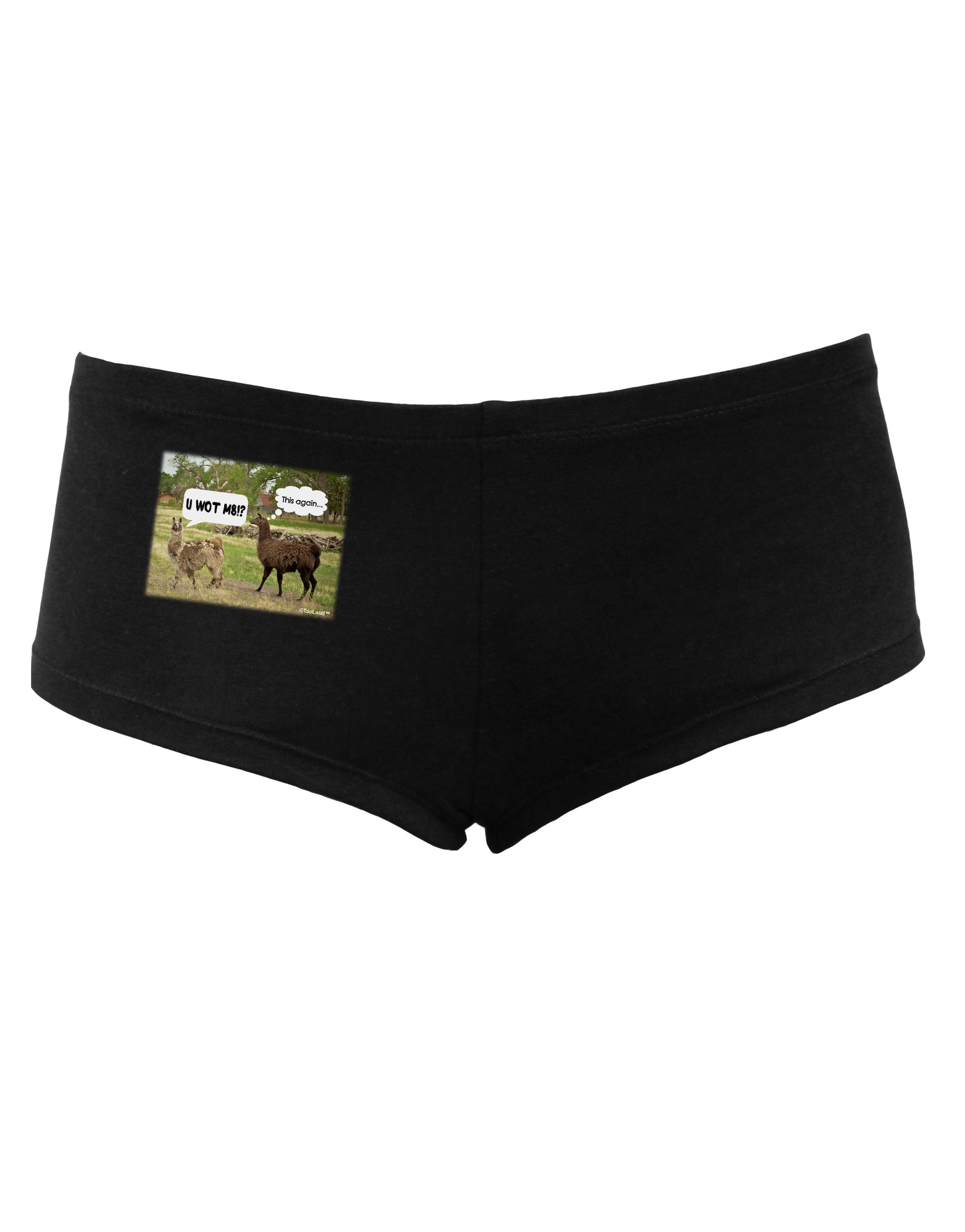 Angry Standing Llamas Women's Dark Boyshorts by TooLoud-Boyshorts-TooLoud-Black-Small-Davson Sales