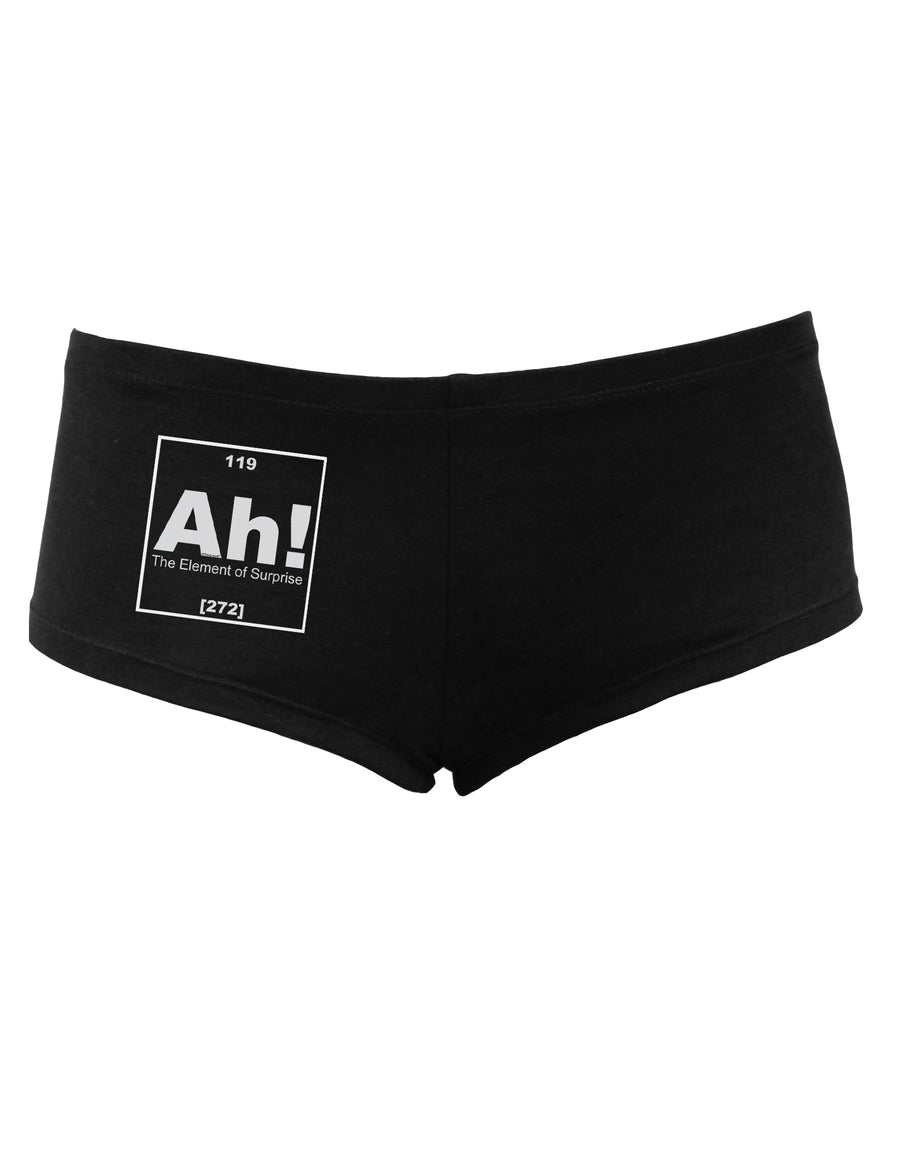 Ah the Element of Surprise Funny Science Women's Dark Boyshorts by TooLoud