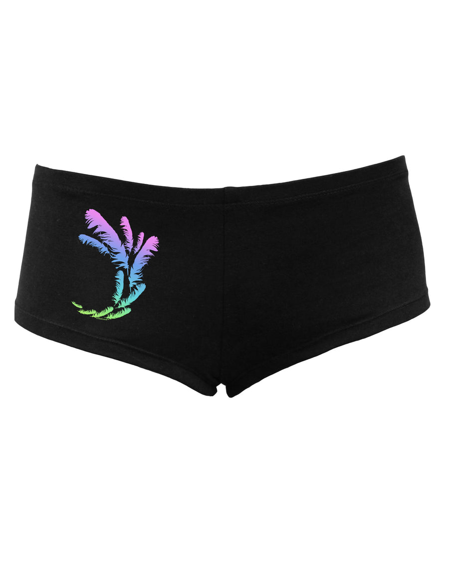 Tropical Feathers Women's Dark Boyshorts-Boyshorts-TooLoud-Black-Small-Davson Sales