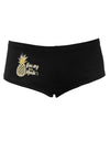 TooLoud Vacay Mode Pinapple Womens Boyshorts-Boyshorts-TooLoud-Black-Small-Davson Sales