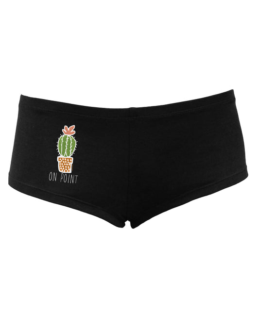 TooLoud On Point Cactus Womens Dark Boyshorts-Boyshorts-TooLoud-Black-Small-Davson Sales