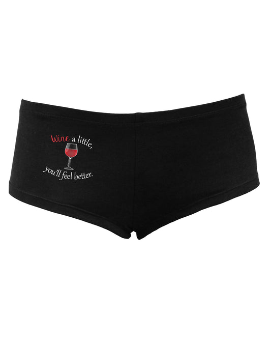 Wine a Little Women's Dark Boyshorts by TooLoud-Boyshorts-TooLoud-Black-Small-Davson Sales