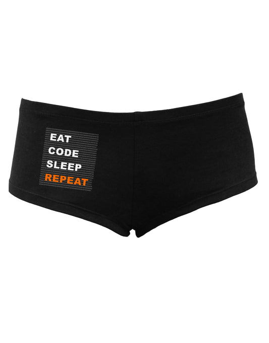 Eat Sleep Code Repeat Women's Dark Boyshorts by TooLoud-Boyshorts-TooLoud-Black-Small-Davson Sales