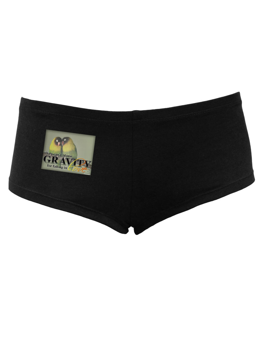 Can't Blame Gravity Women's Dark Boyshorts-Boyshorts-TooLoud-Black-XL-Davson Sales