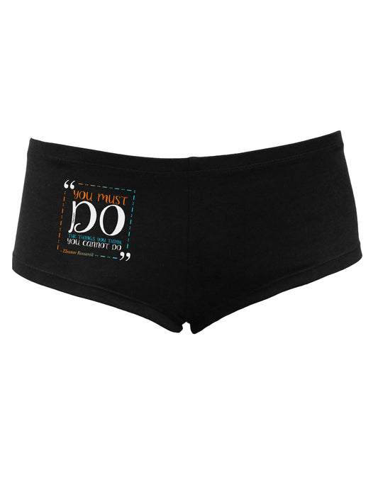 You Must Eleanor R Women's Dark Boyshorts-Boyshorts-TooLoud-Black-Small-Davson Sales