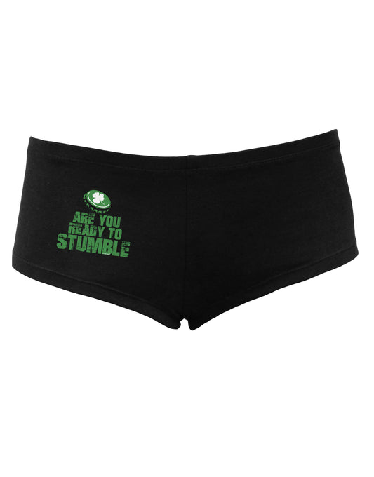 Are You Ready To Stumble Funny Women's Dark Boyshorts by TooLoud-Boyshorts-TooLoud-Black-Small-Davson Sales