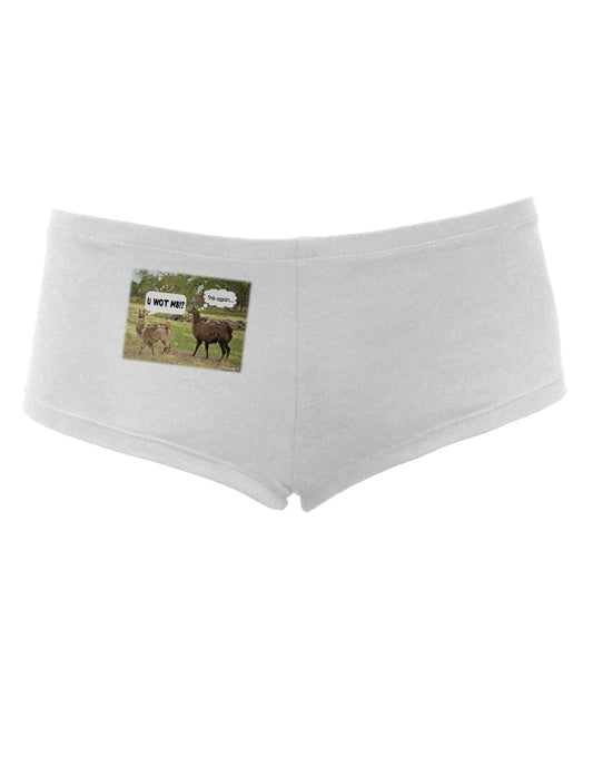 Angry Standing Llamas Women's Boyshorts by TooLoud-Boyshorts-TooLoud-White-Small-Davson Sales