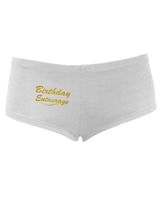 Birthday Entourage Text Women's Boyshorts by TooLoud-Boyshorts-TooLoud-White-Small-Davson Sales