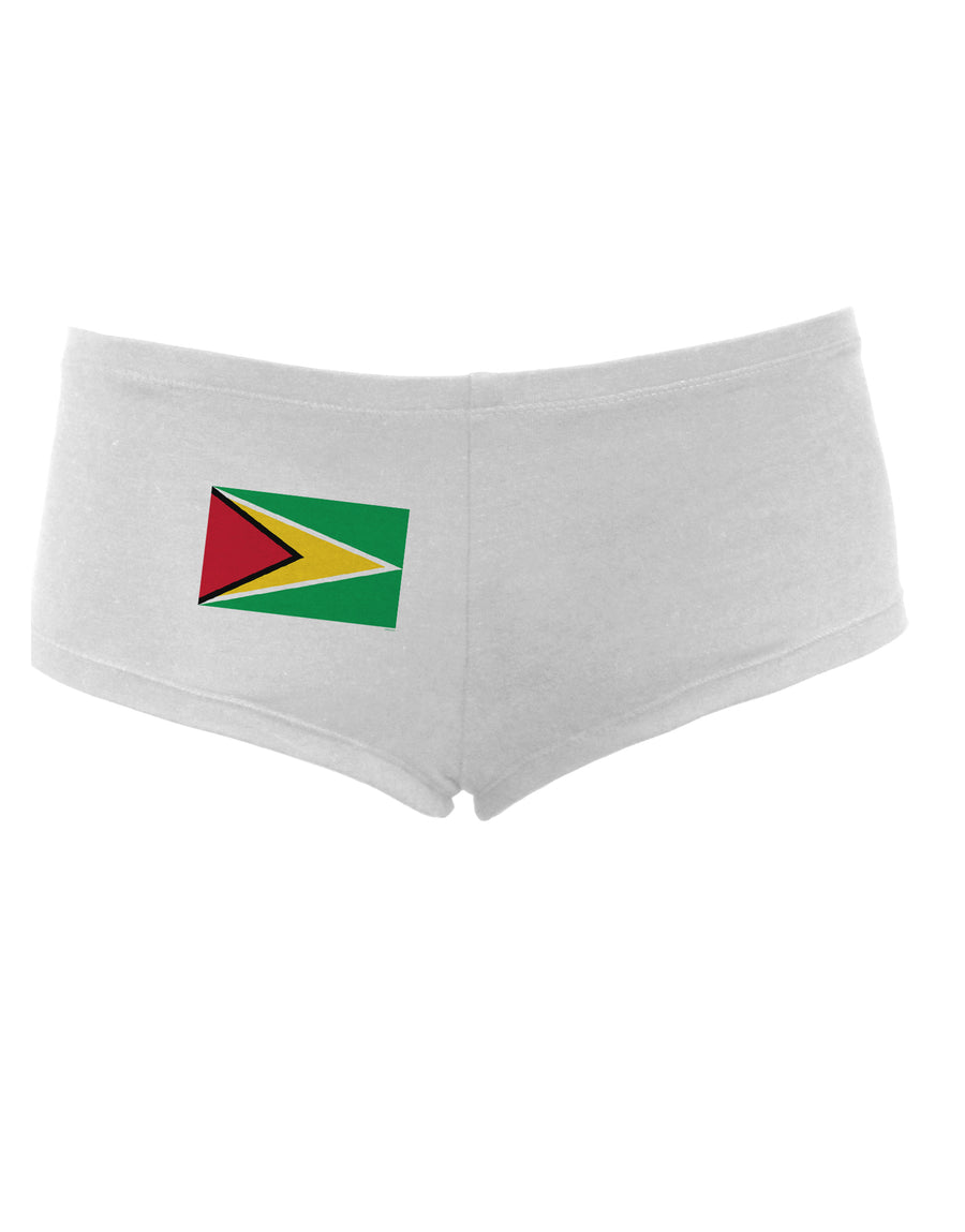 TooLoud Guyana Flag Womens Boyshorts-Boyshorts-TooLoud-White-Small-Davson Sales